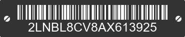 2010 LINCOLN Town Car 2LNBL8CV8AX613925 VIN decoded