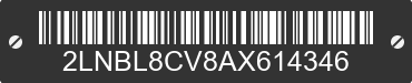 2010 LINCOLN Town Car 2LNBL8CV8AX614346 VIN decoded