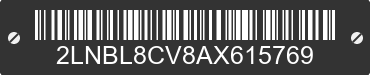 2010 LINCOLN Town Car 2LNBL8CV8AX615769 VIN decoded