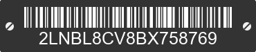 2011 LINCOLN Town Car 2LNBL8CV8BX758769 VIN decoded