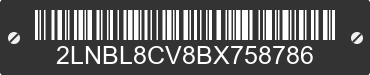 2011 LINCOLN Town Car 2LNBL8CV8BX758786 VIN decoded