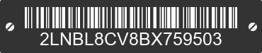 2011 LINCOLN Town Car 2LNBL8CV8BX759503 VIN decoded