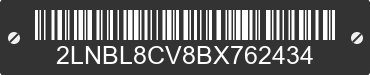 2011 LINCOLN Town Car 2LNBL8CV8BX762434 VIN decoded