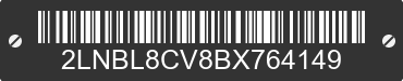 2011 LINCOLN Town Car 2LNBL8CV8BX764149 VIN decoded