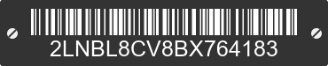 2011 LINCOLN Town Car 2LNBL8CV8BX764183 VIN decoded