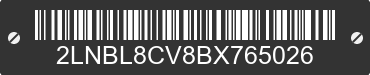 2011 LINCOLN Town Car 2LNBL8CV8BX765026 VIN decoded