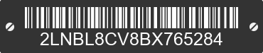 2011 LINCOLN Town Car 2LNBL8CV8BX765284 VIN decoded