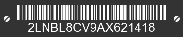 2010 LINCOLN Town Car 2LNBL8CV9AX621418 VIN decoded