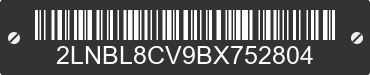 2011 LINCOLN Town Car 2LNBL8CV9BX752804 VIN decoded
