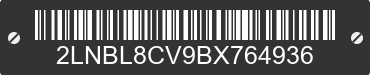 2011 LINCOLN Town Car 2LNBL8CV9BX764936 VIN decoded