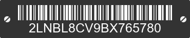 2011 LINCOLN Town Car 2LNBL8CV9BX765780 VIN decoded