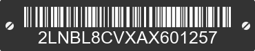 2010 LINCOLN Town Car 2LNBL8CVXAX601257 VIN decoded