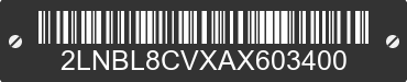 2010 LINCOLN Town Car 2LNBL8CVXAX603400 VIN decoded