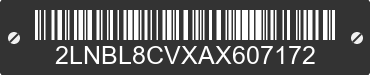 2010 LINCOLN Town Car 2LNBL8CVXAX607172 VIN decoded