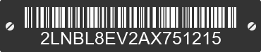 2010 LINCOLN Town Car 2LNBL8EV2AX751215 VIN decoded