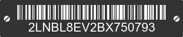 2011 LINCOLN Town Car 2LNBL8EV2BX750793 VIN decoded