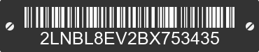 2011 LINCOLN Town Car 2LNBL8EV2BX753435 VIN decoded