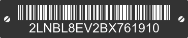 2011 LINCOLN Town Car 2LNBL8EV2BX761910 VIN decoded