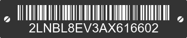 2010 LINCOLN Town Car 2LNBL8EV3AX616602 VIN decoded