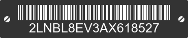 2010 LINCOLN Town Car 2LNBL8EV3AX618527 VIN decoded