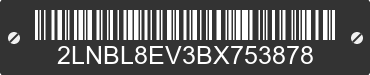 2011 LINCOLN Town Car 2LNBL8EV3BX753878 VIN decoded