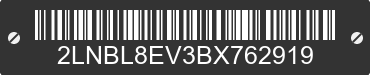 2011 LINCOLN Town Car 2LNBL8EV3BX762919 VIN decoded