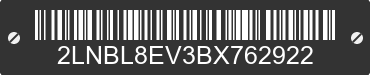 2011 LINCOLN Town Car 2LNBL8EV3BX762922 VIN decoded