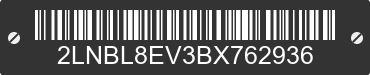 2011 LINCOLN Town Car 2LNBL8EV3BX762936 VIN decoded