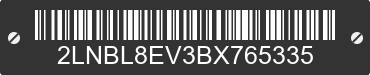 2011 LINCOLN Town Car 2LNBL8EV3BX765335 VIN decoded