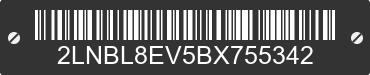 2011 LINCOLN Town Car 2LNBL8EV5BX755342 VIN decoded