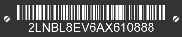 2010 LINCOLN Town Car 2LNBL8EV6AX610888 VIN decoded