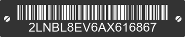 2010 LINCOLN Town Car 2LNBL8EV6AX616867 VIN decoded