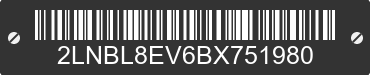 2011 LINCOLN Town Car 2LNBL8EV6BX751980 VIN decoded