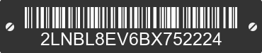 2011 LINCOLN Town Car 2LNBL8EV6BX752224 VIN decoded