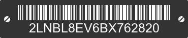 2011 LINCOLN Town Car 2LNBL8EV6BX762820 VIN decoded