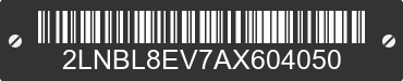2010 LINCOLN Town Car 2LNBL8EV7AX604050 VIN decoded