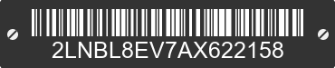 2010 LINCOLN Town Car 2LNBL8EV7AX622158 VIN decoded