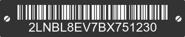 2011 LINCOLN Town Car 2LNBL8EV7BX751230 VIN decoded