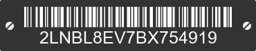 2011 LINCOLN Town Car 2LNBL8EV7BX754919 VIN decoded