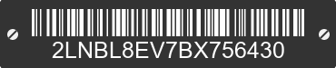 2011 LINCOLN Town Car 2LNBL8EV7BX756430 VIN decoded