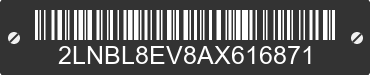 2010 LINCOLN Town Car 2LNBL8EV8AX616871 VIN decoded