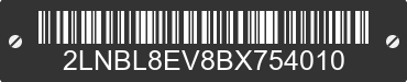 2011 LINCOLN Town Car 2LNBL8EV8BX754010 VIN decoded