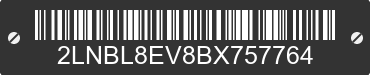 2011 LINCOLN Town Car 2LNBL8EV8BX757764 VIN decoded