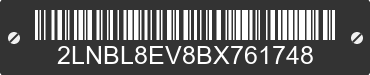 2011 LINCOLN Town Car 2LNBL8EV8BX761748 VIN decoded