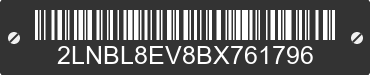 2011 LINCOLN Town Car 2LNBL8EV8BX761796 VIN decoded