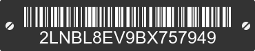 2011 LINCOLN Town Car 2LNBL8EV9BX757949 VIN decoded