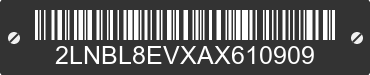 2010 LINCOLN Town Car 2LNBL8EVXAX610909 VIN decoded