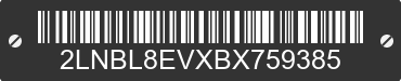 2011 LINCOLN Town Car 2LNBL8EVXBX759385 VIN decoded