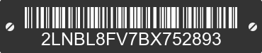 2011 LINCOLN Town Car 2LNBL8FV7BX752893 VIN decoded