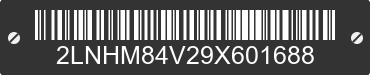 2009 LINCOLN Town Car 2LNHM84V29X601688 VIN decoded